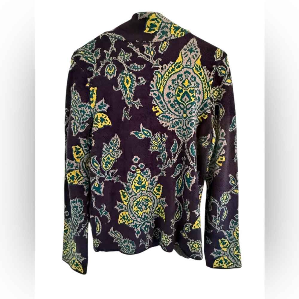 Anthropologie Women’s Floral Blue Yellow Patterned Jacket XS NWT - Picture 8 of 16